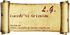 Luczáti Grizelda névjegykártya